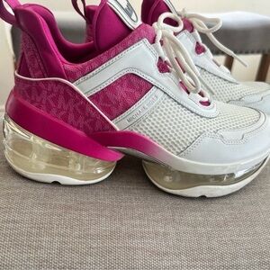 Michael Kors Fuchsia and White Women's Sneakers